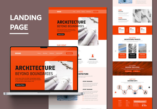 Architecture Exterior Company Landing Page
