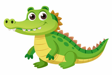 Fototapeta premium An alligator colorful vector illustration