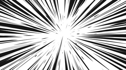 Dynamic manga and anime style comic speed lines with an alpha channel.