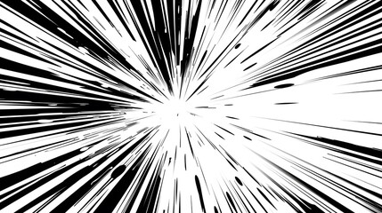 Dynamic manga and anime style comic speed lines with an alpha channel.