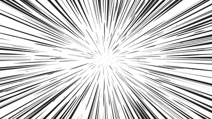 Dynamic manga and anime style comic speed lines with an alpha channel.