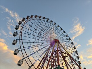 ferris wheel at night