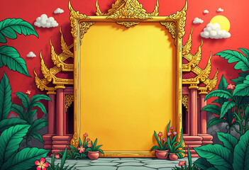 Khmer Gold Frame