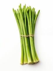 Fototapeta premium Asparagus isolated on white background. Generative ai