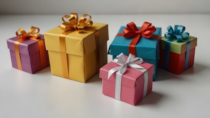 Obraz premium christmas gift boxes