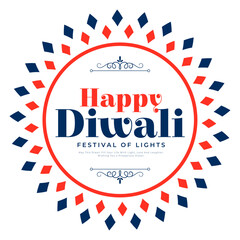 indian cultural happy diwali festive background design