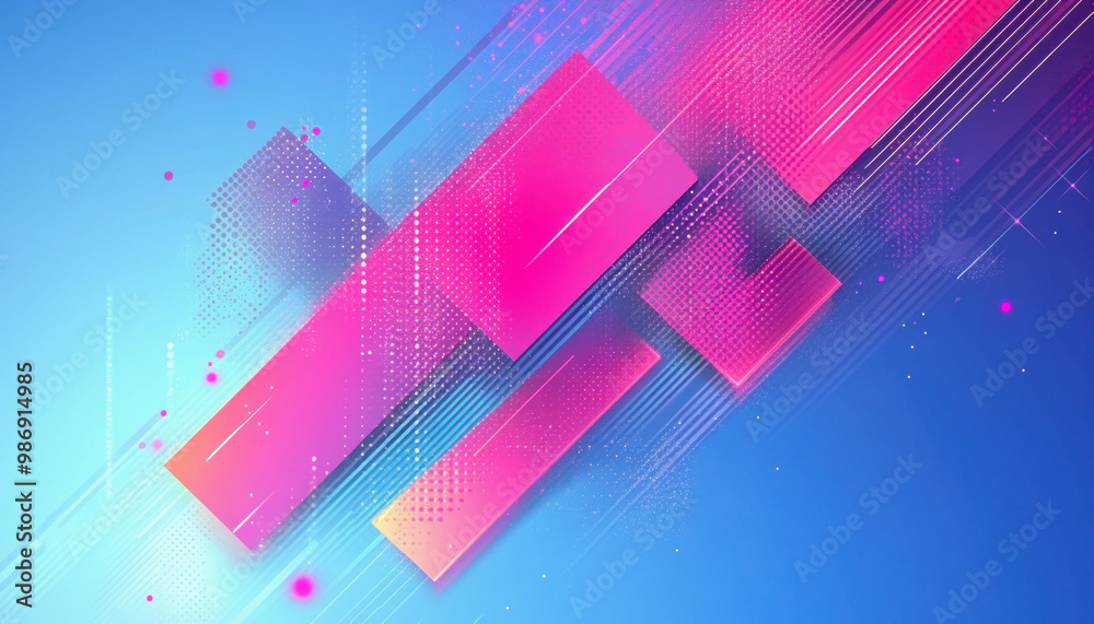 Wall mural abstract modern background with vibrant colors and a dynamic composition