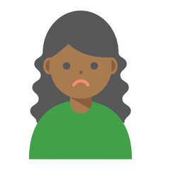 笑顔の女性のイラスト