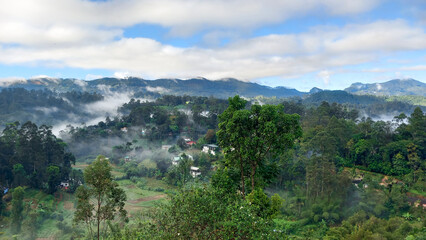 landscape with mountains