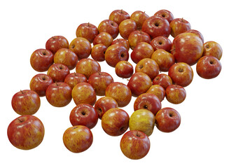  red apple on a white background