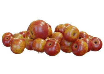 red apple on a white background