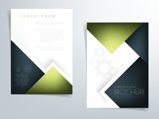Header flyer business brochure vector graphic with space for text and message design
