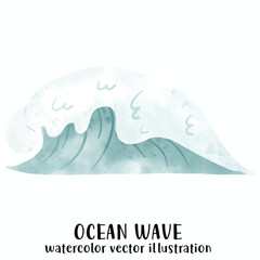 Ocean wave, Wave, Beach, Ocean, Vector illustration