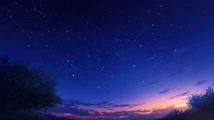 Twilight Sky with Emerging Stars: Quiet Anticipation of the Night