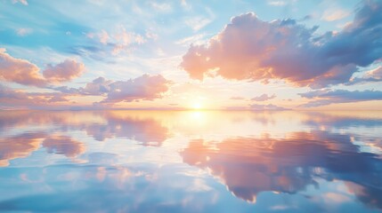 Obraz premium Embracing Dawn: Gentle Sunrise Illuminating Earth with Warmth