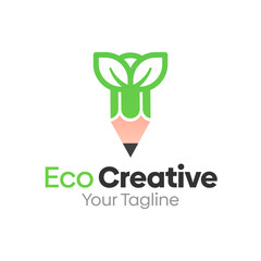 Eco Creative Logo Design Template. Good for Business, Agency, Community and Organization