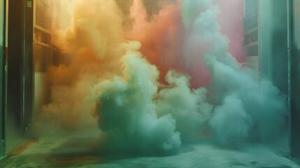 colored smoke effect