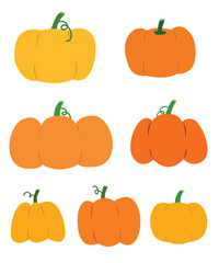 Various pumpkin graphic for halloween, autumn, festival and illustration