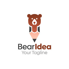 Bear Idea Logo Design Template. Good for Business, Agency, Community and Organization