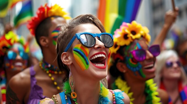Brazilian Independence Day parade with colorful floats, vibrant costumes, and joyful crowds, sense of national pride and cultural celebration, flags waving in the sunlight