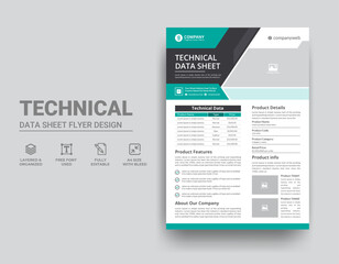 Technical Data Sheet Template Design