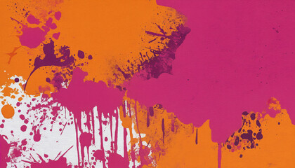 Fototapeta premium creative modern bright magenta pink and orange oil paint background