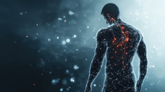 Kinetic energy study athlete motion showcasing dynamic movement on blank slate copy space background