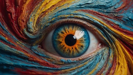 Obraz premium eye of a human face
