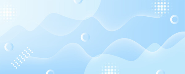 Modern background. Blue and white gradation. Geometric wave effect
