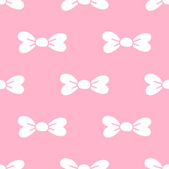 Cartoon Bow Tie seamless patterns, Vector.