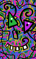 Abstract image for printing - digital painting