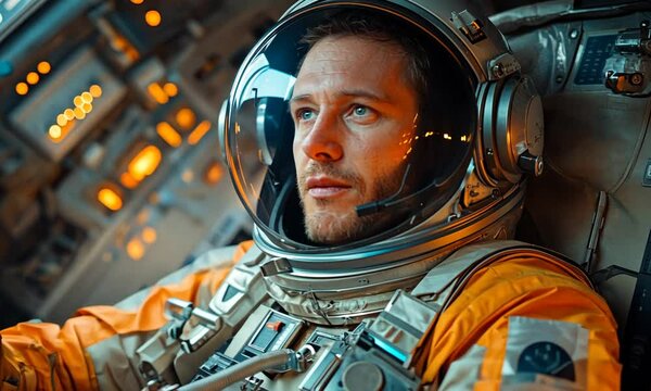 Astronaut in Spacecraft