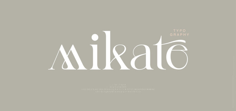 Elegant alphabet letter font logo. Typography luxury classic beauty serif fashion fonts decorative wedding vintage retro logos. vector illustration