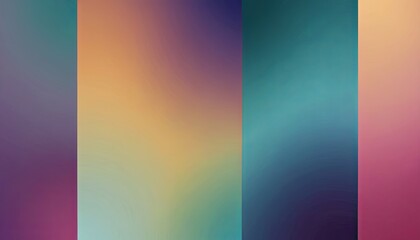 Naklejka premium A series of colorful, abstract images with a blue background