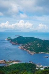 An amazing view  from Lamma Island hiking trails from Sok Kwu Wan and ling kok shan in Hong Kong