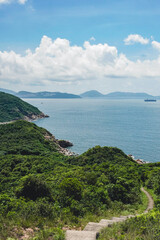 A beautiful scenery if the nature trail from Lamma Island hiking trails from Sok Kwu Wan and ling kok shan 