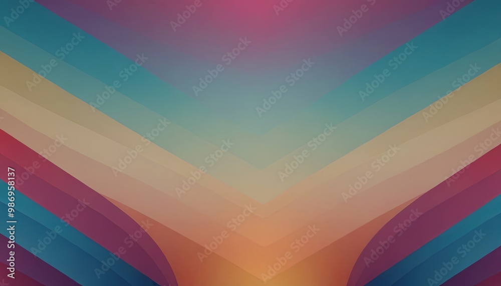Poster a colorful background with a blue stripe and a purple stripe