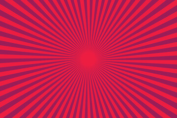 Abstract red sun rays background