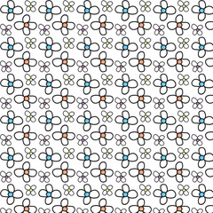 seamless pattern with flowers