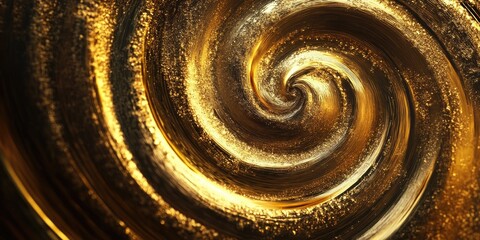 Golden swirl design