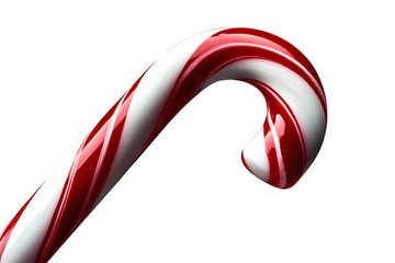 Striped Candy Cane in Curving Spiral Design