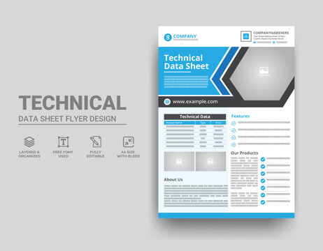 Technical Data Sheet Template Design