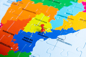Political map of India