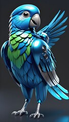 blue and yellow macaw