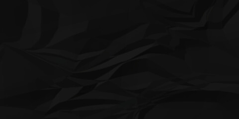Obraz premium Abstract ripped Black paper crumpled texture. black fabric wrinkly craft ripped crushed cloth black blank crushed textured crumpled.