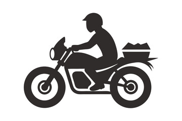 Fototapeta premium Motorcycle silhouette vector artwork