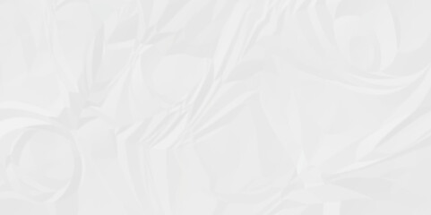 Empty white abstract crumple rough page blank canvas wrinkle paper texture.