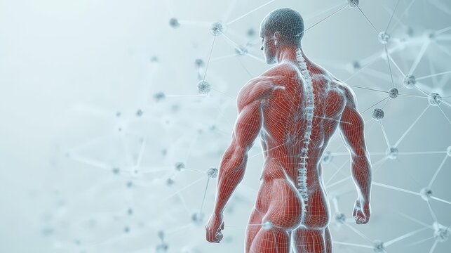 Energy and movement display Dynamic study of athlete motion on blank slate copy space background