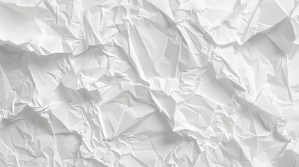 Obraz premium A close-up image of a crumpled white paper, showcasing its texture and creases.