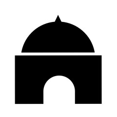 mosque icon vector on white background